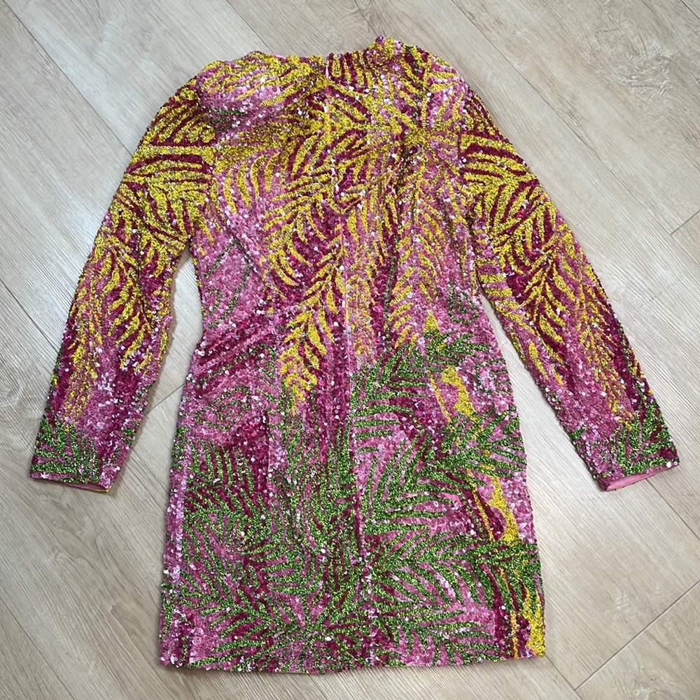 Retrofete Nikki sequin-embellished mini dress, SIZE MEDIUM NEW - Picture 6 of 12